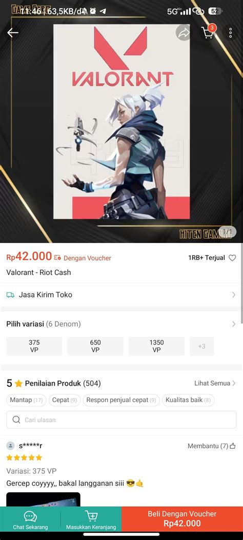 Galeri foto valorant franchise pilih Cash PB Online & Apple Gift 61 banyak pilih nominal di lewat area member aktif