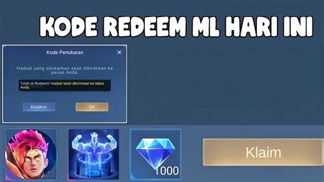 redeem code ml hari ini voucher gems 10% off kelas pemula Tanpa batas fair image 1